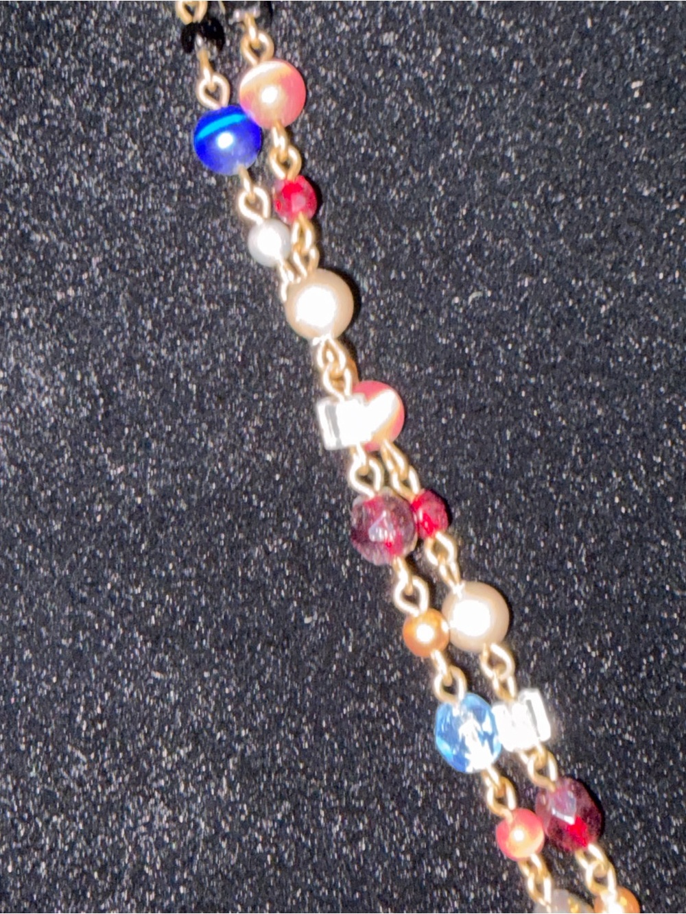 Virgins Saints & Angels lotus Beaded Pendant Necklace with Gold Medallion - Picture 4 of 8
